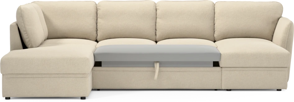 Öland - Bäddsoffa med divan vänster och schäslong höger - Beige