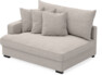 Rossi - 2-sits med armstöd vänster - Beige