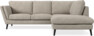 Madison Lux - 2-sits soffa med divan höger - Vit
