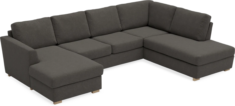 Friday - 3-sits soffa med schäslong vänster och divan höger - Grå