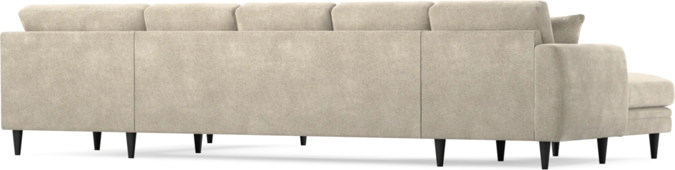 Eden - 3-sits soffa med schäslong vänster och divan höger - Beige