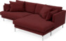 Harper - 4-sits med schäslong XL höger - Rosa