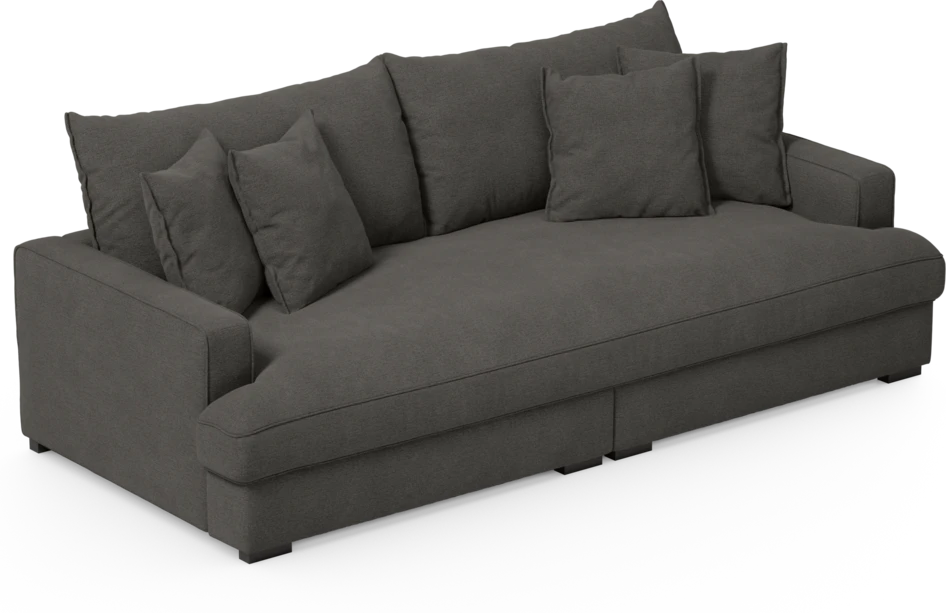 Rossi - 3-sits soffa, hel dyna - Brun