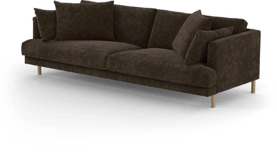 Harper - 4-sits soffa - Brun