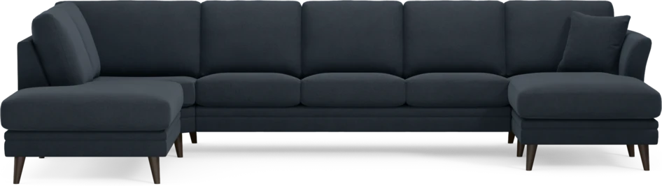 Eden - 3-sits soffa med divan vänster och schäslong höger - Blå