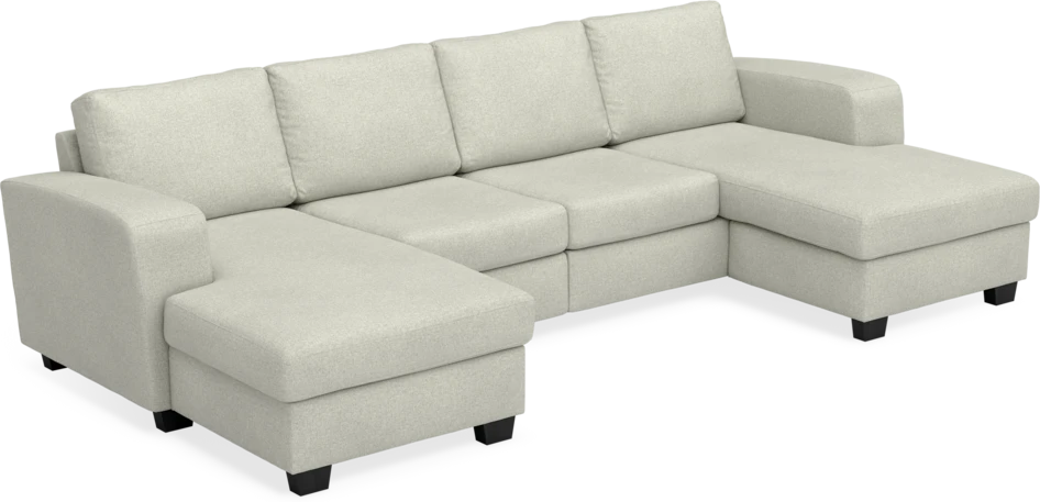 Friday - 2-sits soffa med två schäslonger - Beige