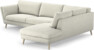 Madison Lux - 3-sits soffa med divan höger - Vit