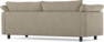 Cherrie - 2,5-sits soffa, hel dyna, fast klädsel - Beige