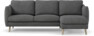 Madison Lux - 2-sits soffa med schäslong höger - Vit