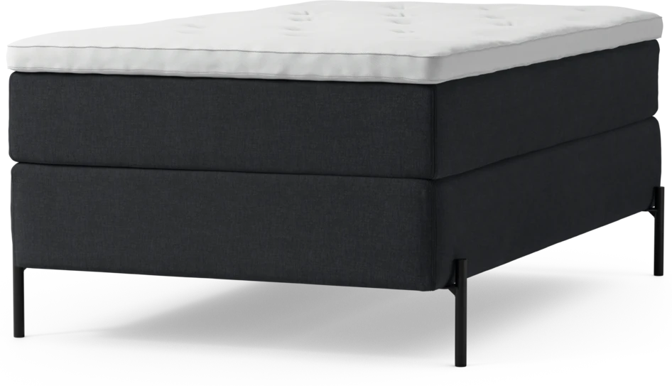 Delux Exclusive - Kontinentalsäng, enkelsäng 120 cm med bäddmadrass och sängben