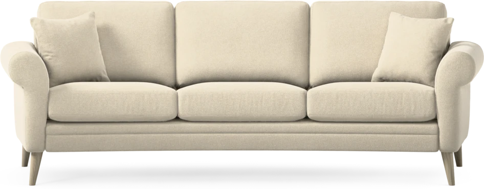 Eden - 3-sits soffa svängd - Beige