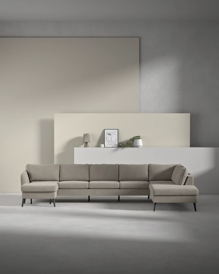 County - 4-sits soffa med schäslong vänster och divan höger - inspiration