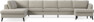 County - 4-sits soffa med divan vänster och schäslong höger - Beige