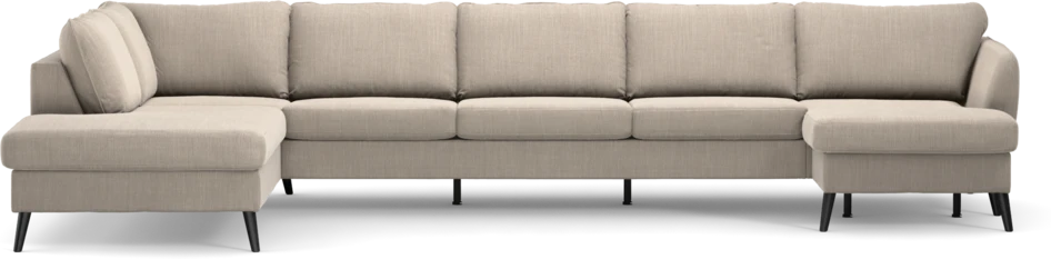 County - 4-sits soffa med divan vänster och schäslong höger - Beige