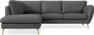 Madison - 2-sits soffa med divan vänster - Grå