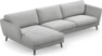 Madison Lux - 3-sits soffa med schäslong vänster - Grå