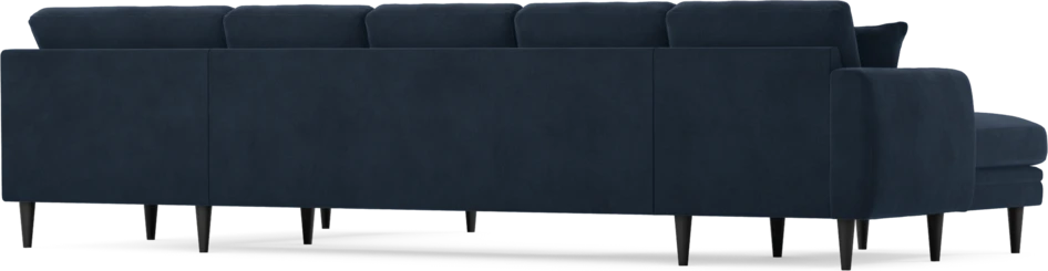 Eden - 3-sits soffa med schäslong vänster och divan höger - Blå