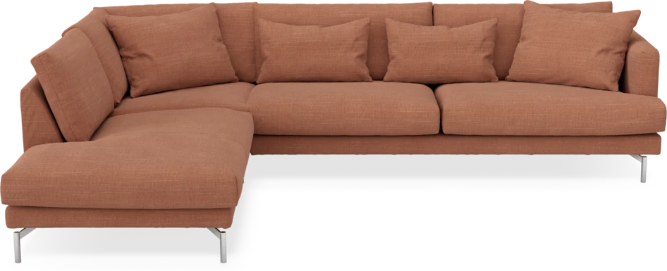 Harper - 3-sits soffa med divan vänster - Orange
