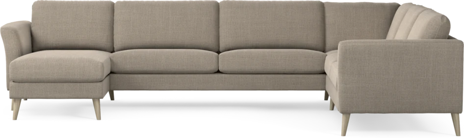 Bridge - Hörnsoffa, 3+2-sits med schäslong vänster - Beige