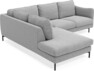 Madison - 2-sits soffa med divan vänster - Grå