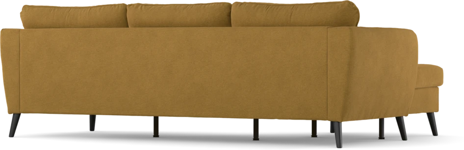 County - 3-sits soffa med flyttbar schäslong - Gul