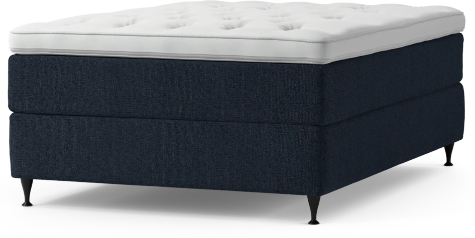 Delux Exclusive - Kontinentalsäng, enkelsäng 140 cm med bäddmadrass och sängben