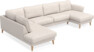 Bridge - 3-sits soffa med divan vänster och schäslong höger - Beige