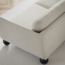 Madison Lux - 2-sits soffa med schäslong vänster - Vit
