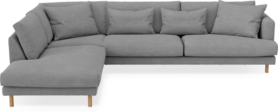 Harper - 3-sits soffa med divan vänster - Grå
