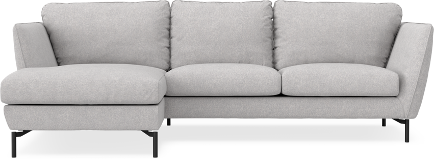 Madison Lux - 2-sits soffa med schäslong vänster - Grå