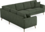 Eden - Hörnsoffa, 2+3-sits - Grön
