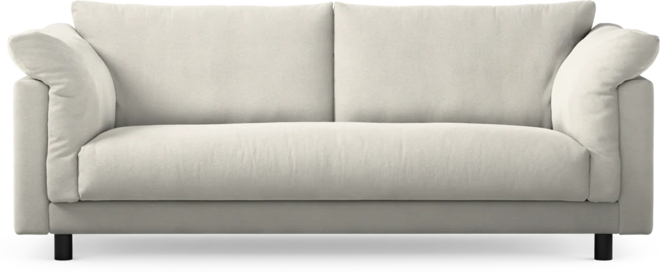 Cherrie - 2,5-sits soffa, hel dyna, fast klädsel - Vit
