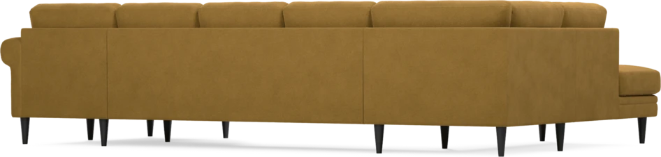 Eden - 3-sits soffa med divan vänster och schäslong höger - Gul