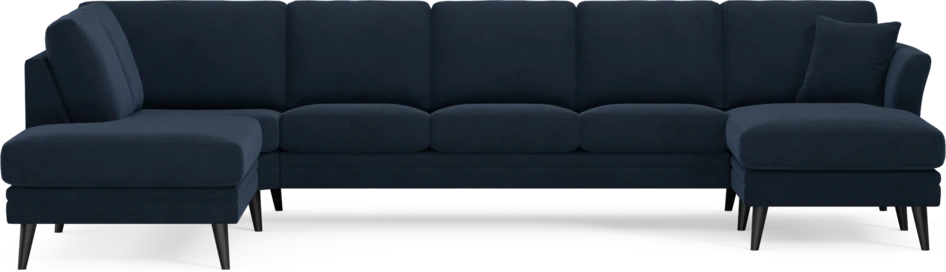 Eden - 3-sits soffa med divan vänster och schäslong höger - Blå