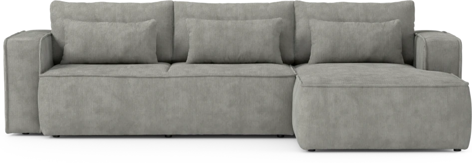 Ide - Bäddsoffa 3-sits med schäslong höger - Grå
