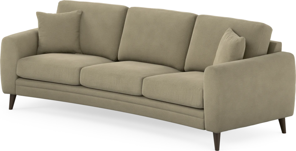 Eden - 3-sits soffa svängd - Beige