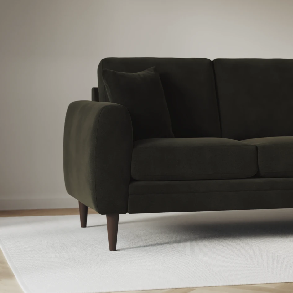 Eden - 3-sits soffa med divan vänster och schäslong höger - Grön