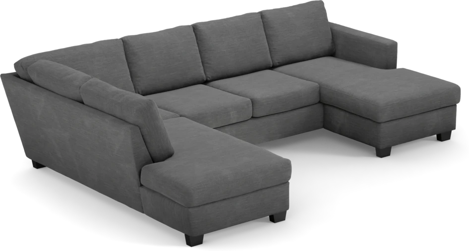 Friday - 3-sits soffa med divan vänster och schäslong höger - Grå