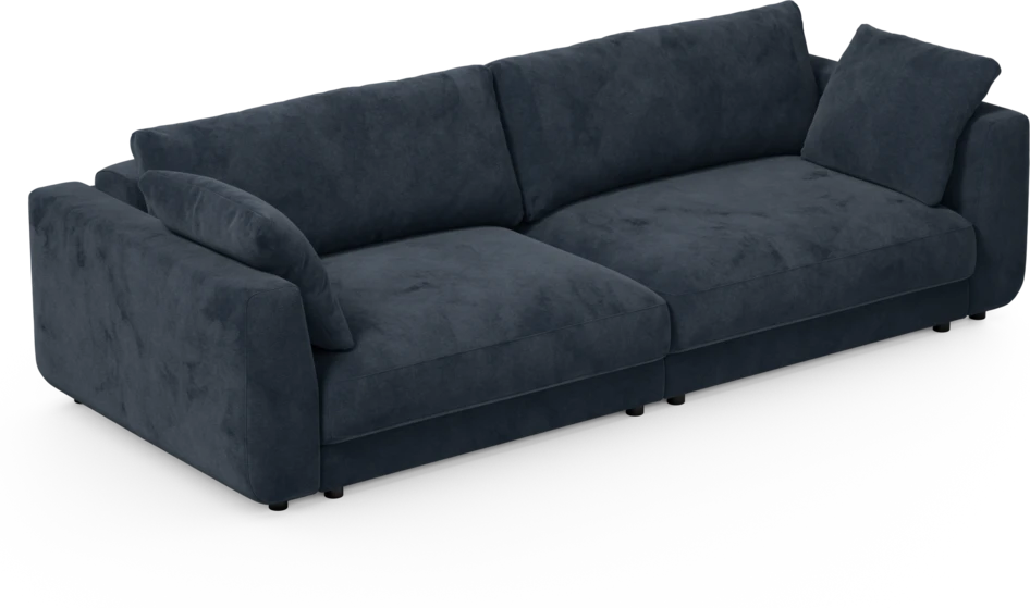 Amie - Bäddsoffa 4-sits - Blå