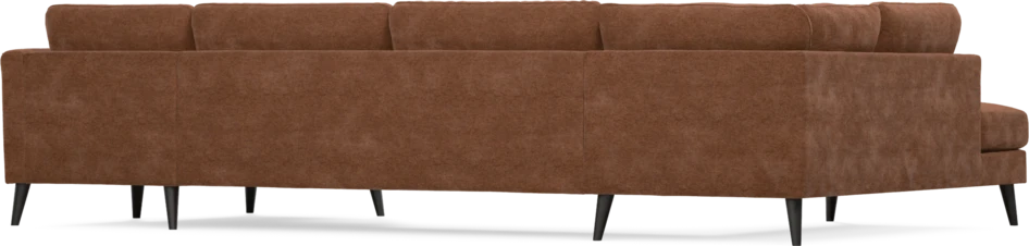 Bridge - 3-sits soffa med divan vänster och schäslong höger - Orange