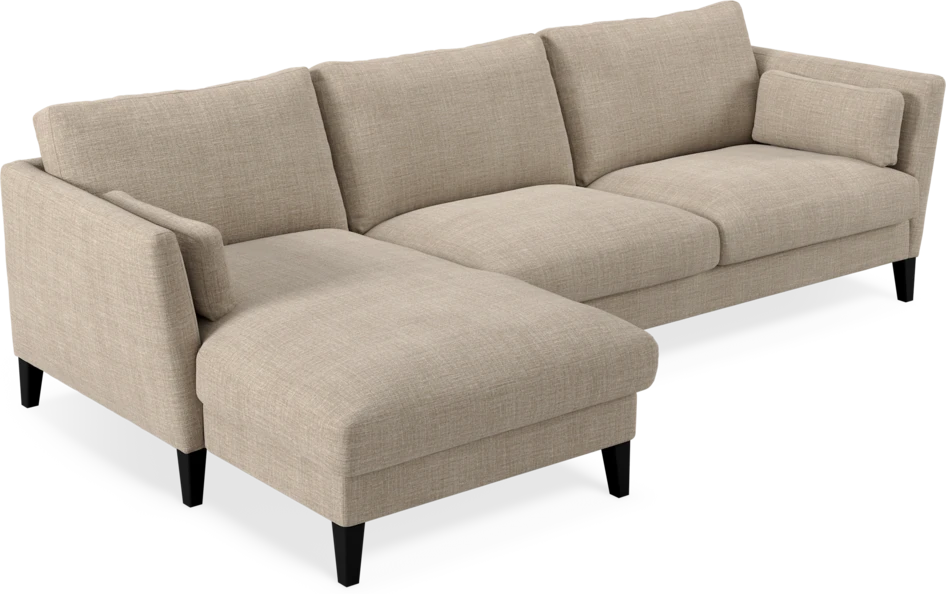 Winston - 3-sits soffa med schäslong, vändbar - Beige