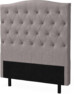 Delux Välvd - Sänggavel, 90-210 cm - Grå