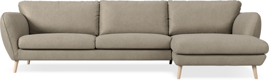 Madison - 3-sits soffa med schäslong höger - Beige