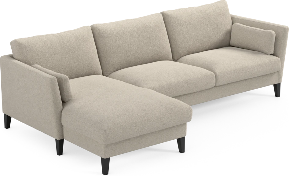 Winston - 3-sits soffa med schäslong, vändbar - Beige