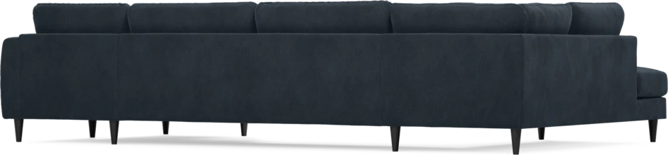 Bridge - 3-sits soffa med divan vänster och schäslong höger - Blå