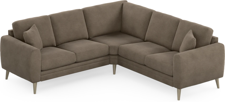 Eden - Hörnsoffa, 2+2-sits - Brun