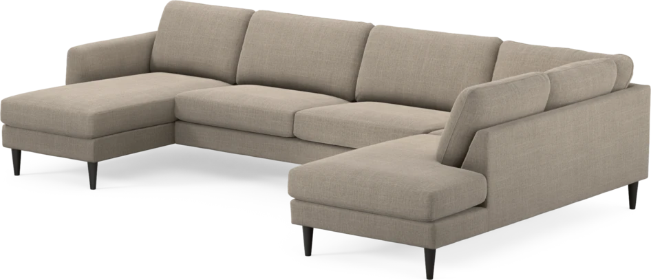 Bridge - 3-sits soffa med schäslong vänster och divan höger - Beige