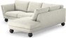 Madison - 2-sits soffa med divan höger - Vit