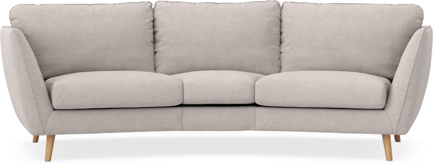 Madison - 3-sits soffa svängd, 70 cm - Grå