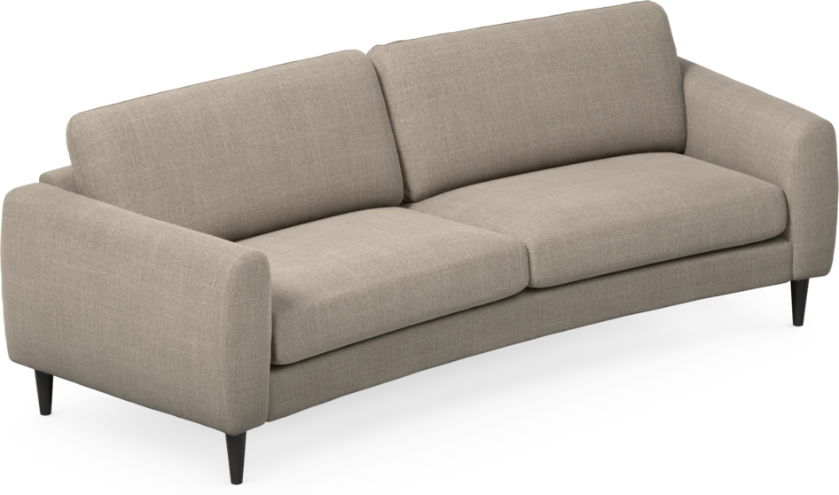 Bridge - 3-sits soffa svängd - Beige
